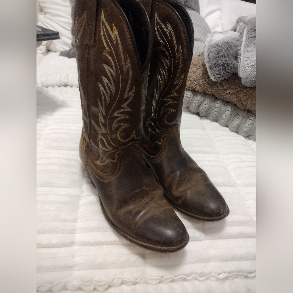 Laredo Brown Western Cowboy Cowgirl Boots